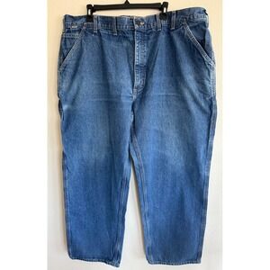 Carhartt Men Flame Resistant Work Jean Original Fit 44 x 32 Blue Utility